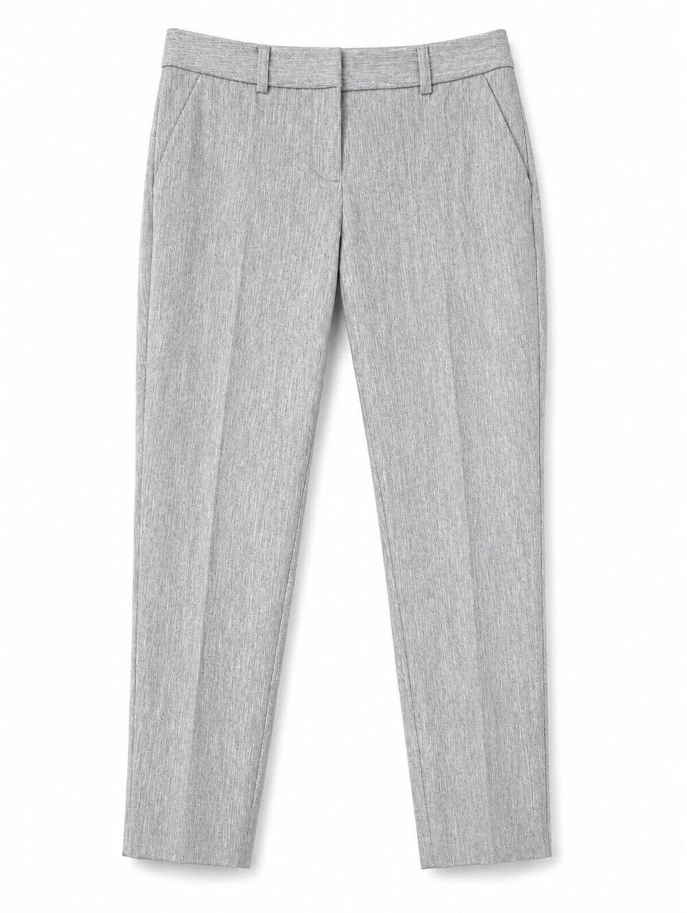Express Columnist Ankle Pants Womens 0R Light Gray Mid Rise Stretch Career